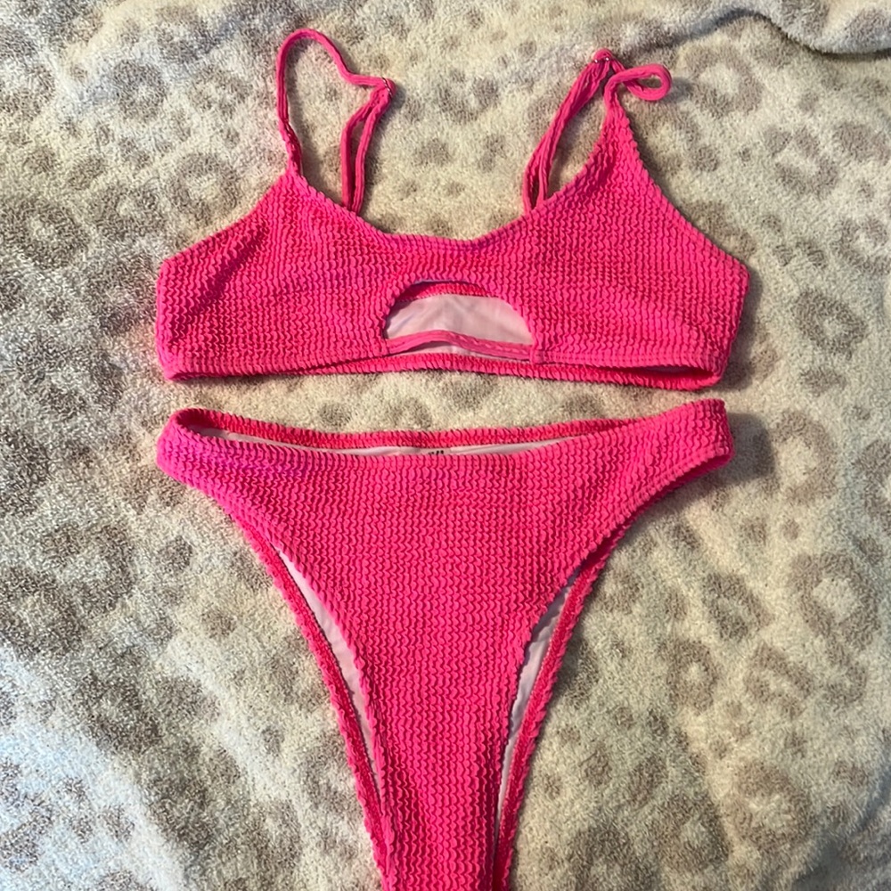 hot pink bikini